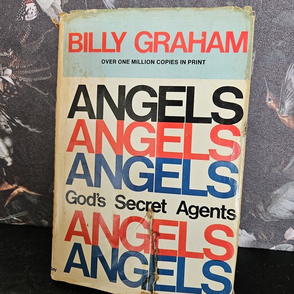 Other - Vintage ANGELS GOD'S SECRET ANGENTS by Billy Graham HC DJ‎ 1st Edition - 1975